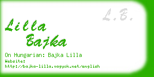 lilla bajka business card